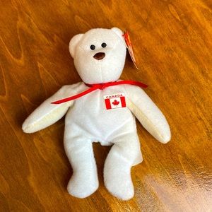 Teenie Beanie Baby, Maple the Bear with Canadian flag